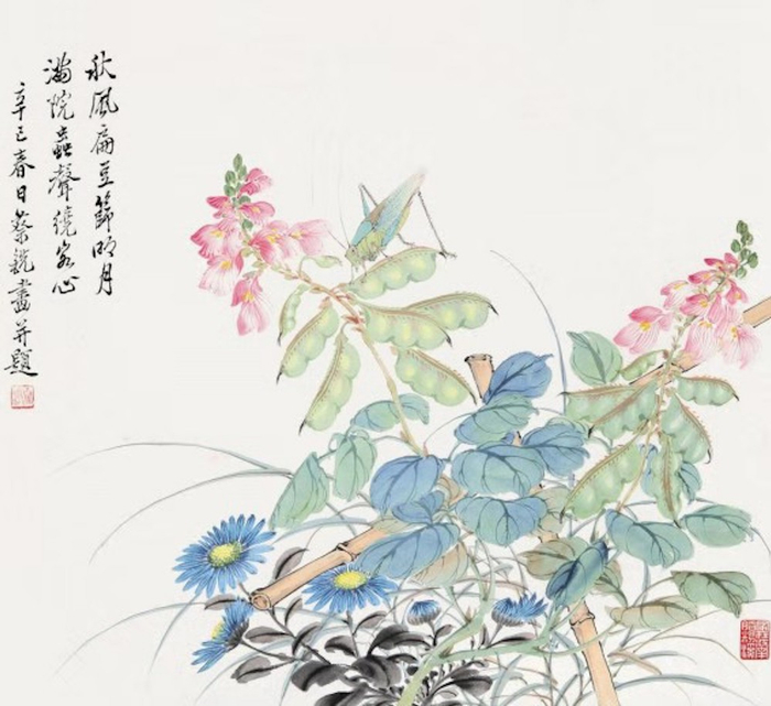  近代著名画家蔡铣的《秋趣图》   资料图