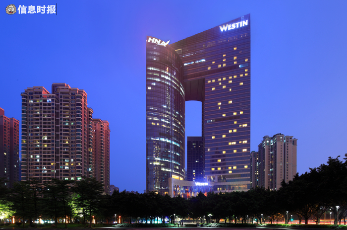 广州海航威斯汀酒店。信息时报记者 郭柯堂 摄