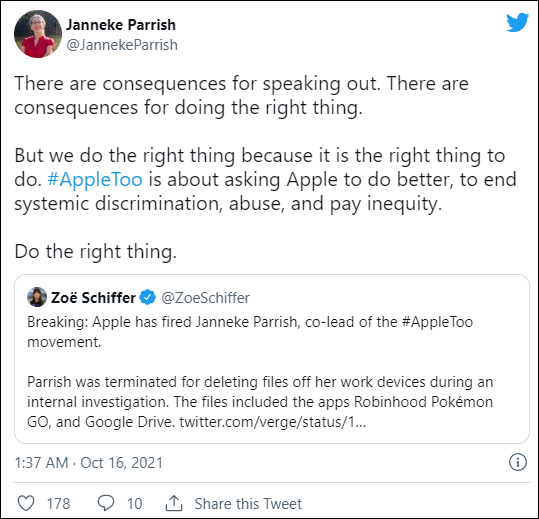 帕里什推特截图