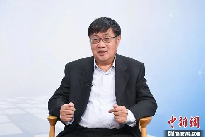 中新社“中国焦点面对面”专访全国空间探测技术首席科学传播专家庞之浩。中新社记者 田雨昊 摄