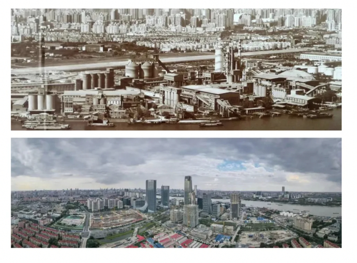 西岸今昔对比图 资料图 