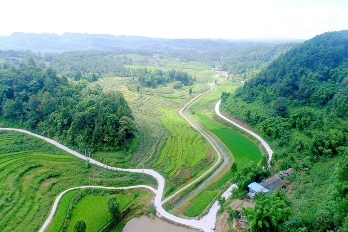 涪陵大顺乡全域土地综合整治后 重庆市规划和自然资源局供图