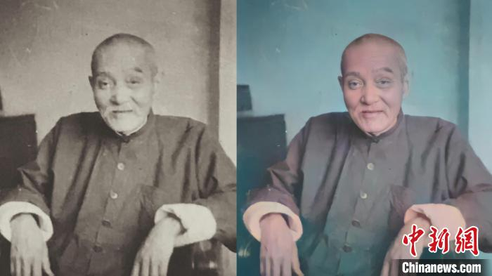 老照片修复前后对比图 受访者供图