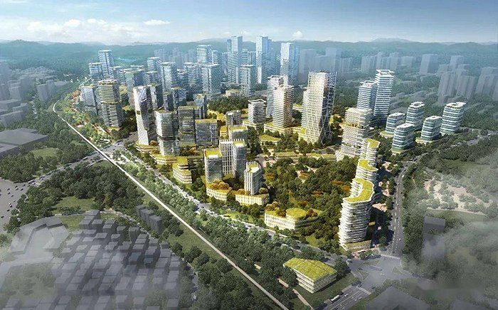 坂雪岗科技城规划效果图