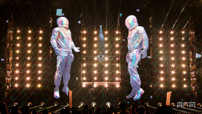 现场科技感致敬宇航员（央广网发 主办方供图）