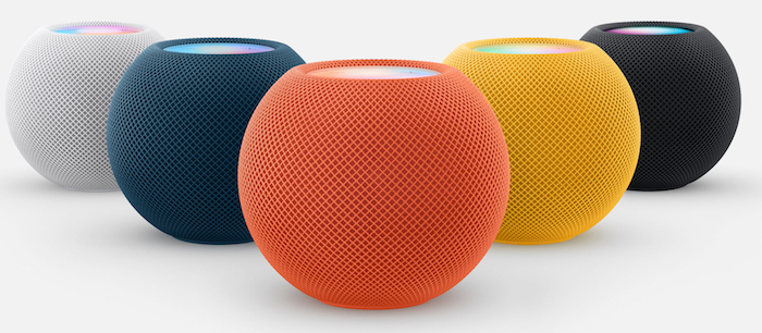 中间三个是新配色，HomePodmini很适合做成这种鲜艳的色彩