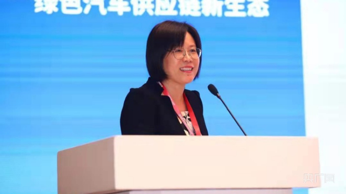 中国橡胶工业协会会长徐文英（主办方供图，央广网发）