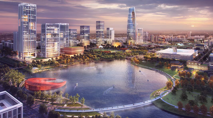 前湾公园设计效果图 本文图均为闵行区供图