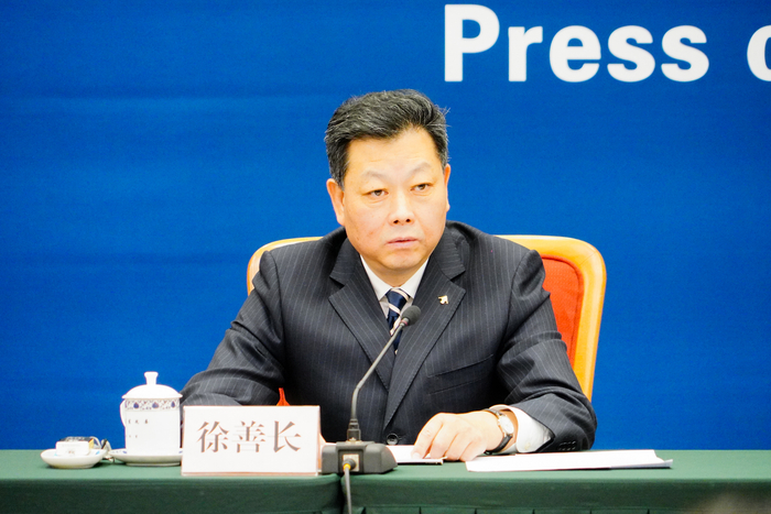 国家发改委体改司司长徐善长  澎湃新闻记者 周頔 摄