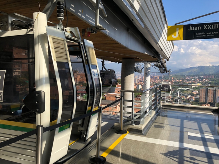 麦德林的高空缆车J线 本文图均为 潘诗宇 摄