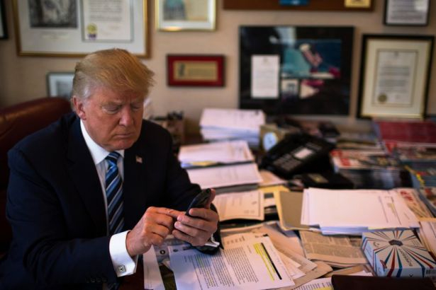 平日就酷爱发推特的特朗普 图自社交媒体