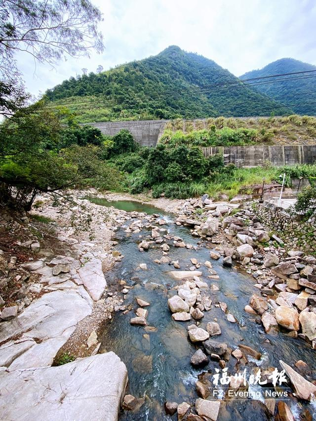 村委会门口的溪流。