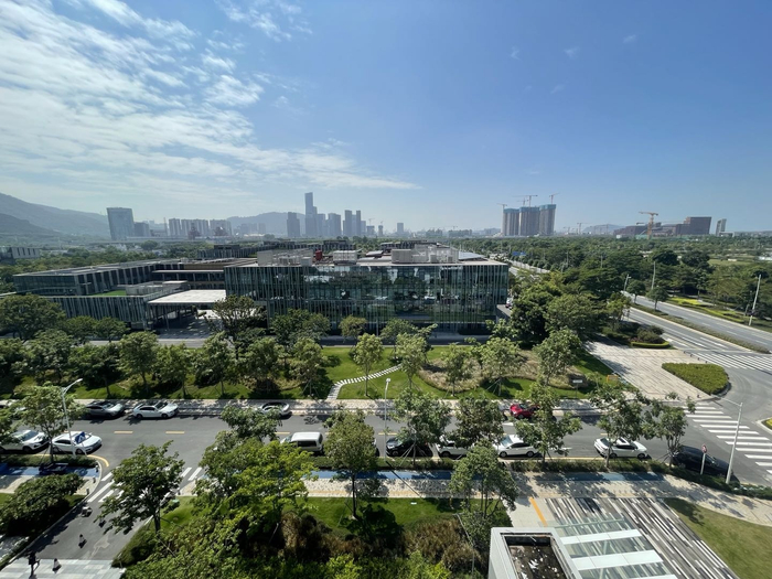 深圳前海深港青年梦工场的园区一角