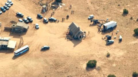 电影《铁锈》片场现场