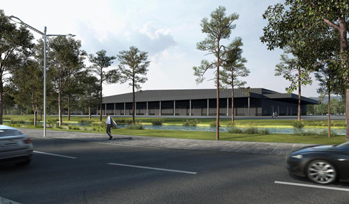 工厂附近马路宽敞整洁，现代工业和旅游景观的融合也很想让人一探究竟。