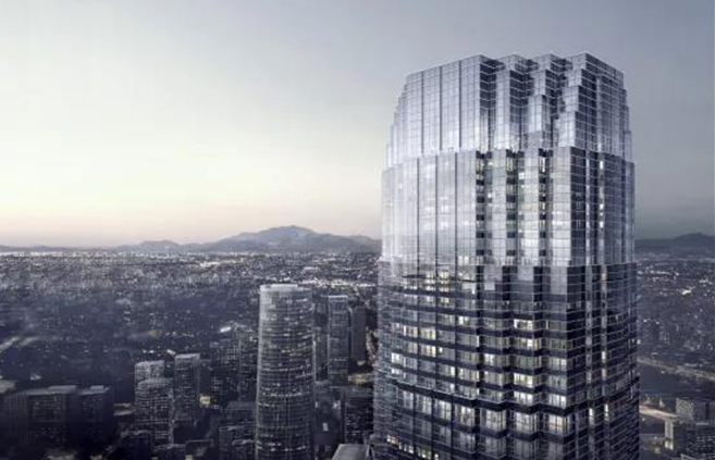 绿地山东国金中心428米超高层效果图