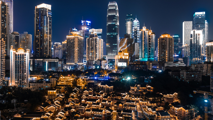 十八梯夜景（央广网发 渝中区文旅委供图）