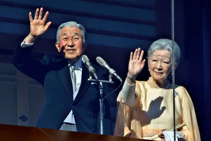 资料图：日本上皇明仁、上皇后美智子。图/IC photo