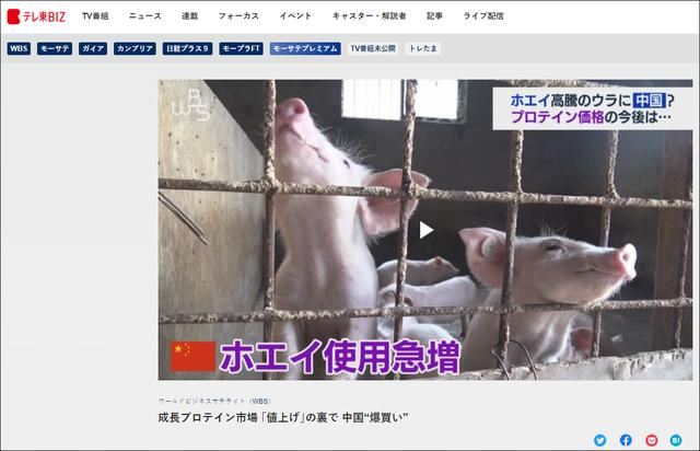 “テレ東BIZ”报道截图 