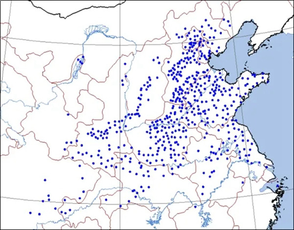 2021年2月21日最高气温创2月纪录站点
