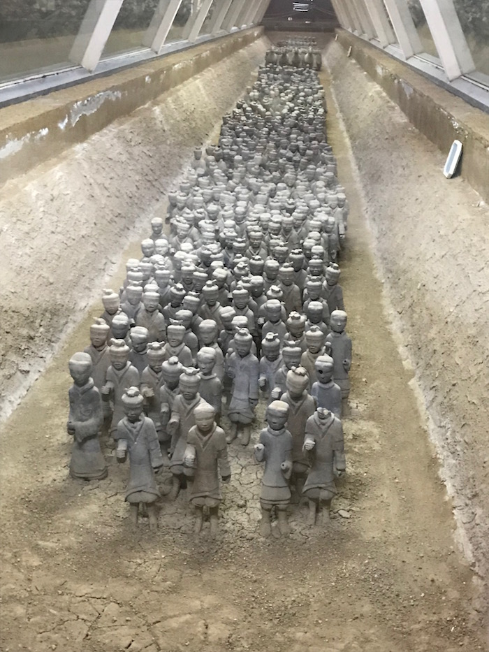 徐州汉兵马俑博物馆展厅现场