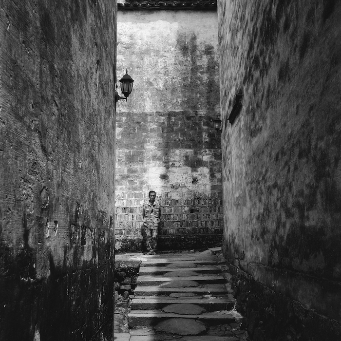 安徽省南屏《菊豆》外景地农民