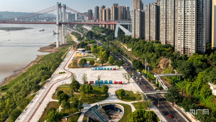 航拍九龙滩（央广网发 林同棪国际供图）