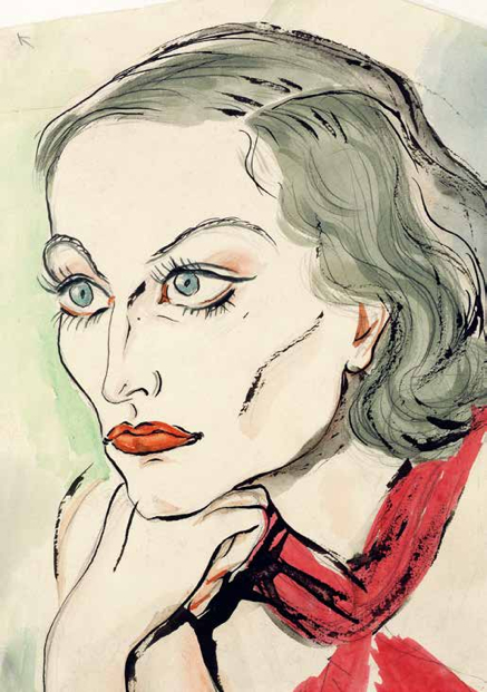 塞西·比顿作品，琼·克劳馥的肖像。