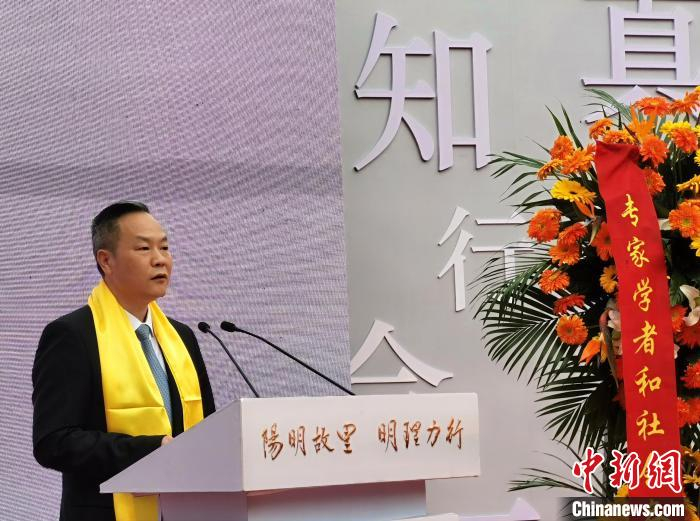 余姚市委书记奚明。　何蒋勇 摄