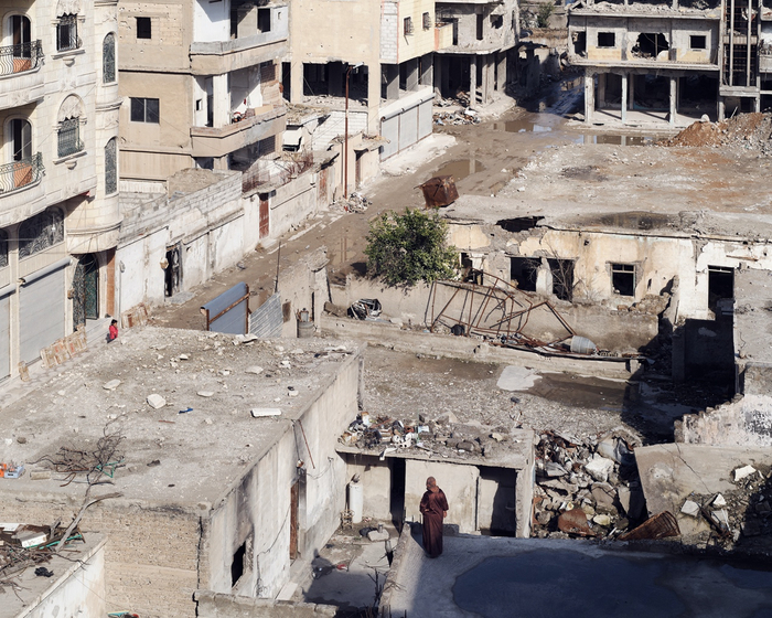 叙利亚拉卡，俯瞰城市。