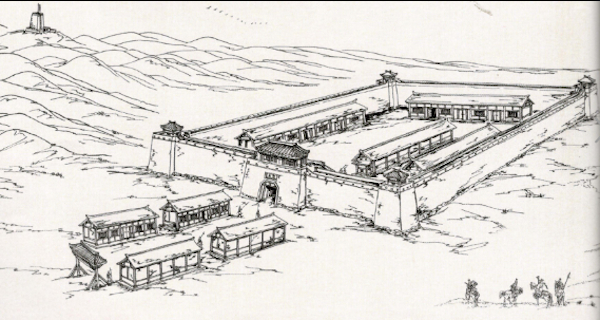 悬泉置手绘草图