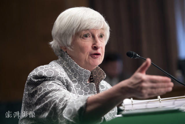 资料图：美国财政部长耶伦 图自澎湃影像
