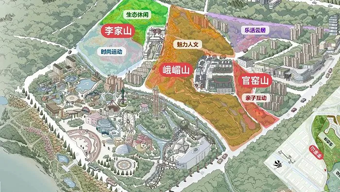 项目山体公园位置示意图