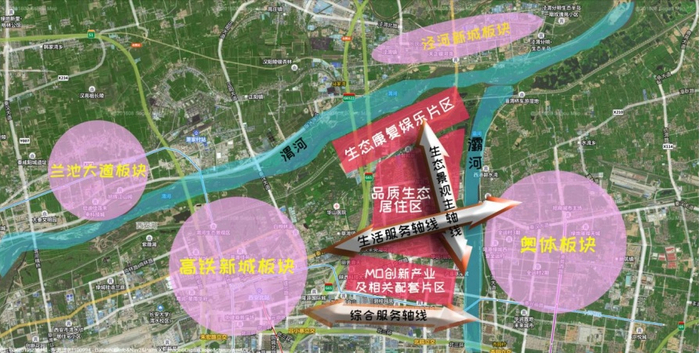 （西安未央湖片区板块分布图，企业供图，央广网发）