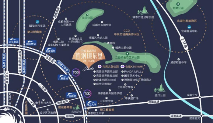 （项目区位示意图，首钢提供，央广网发）