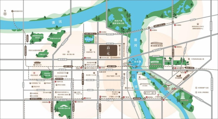 （上实·启元项目区位图，企业供图，央广网发）