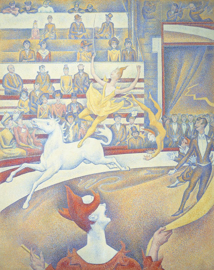 《马戏团》修拉  巴黎奥赛美术馆藏