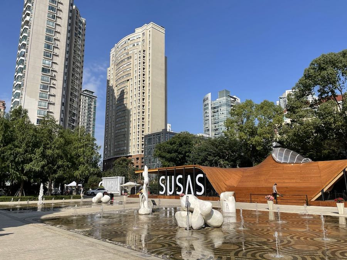 上生新所展场，澎湃新闻记者 钱雪儿 拍摄