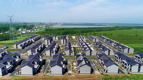 滨海县滨海港镇干河村新型农村社区（央广网发 通讯员供图）