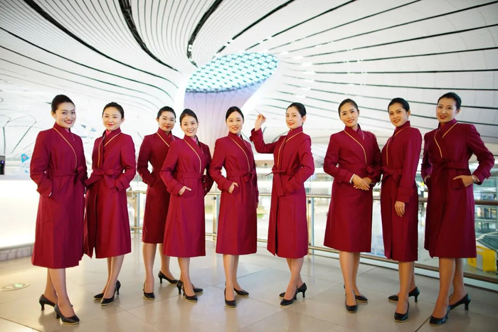 南航空乘制服。