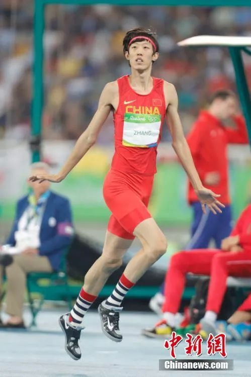 张国伟在里约奥运会上。中新网记者 盛佳鹏 摄