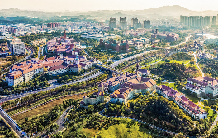 ▲2021年1月29日，俯瞰华为东莞松山湖基地。图/视觉中国