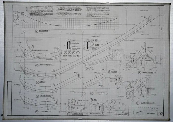 ▲中南院设计师手绘的新黄鹤楼屋檐图纸