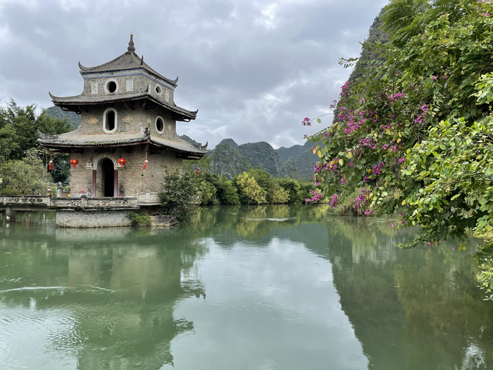 广西百色靖西市旧州古镇内绿色盎然 （央广网发 覃勤摄）