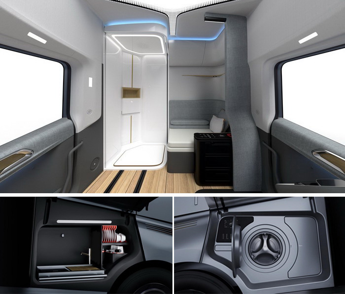 （▲内置浴室、外置厨房和外置洗烘一体洗衣机）