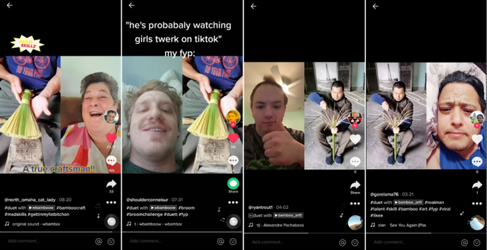 海外网友互动截图 来源：TikTok