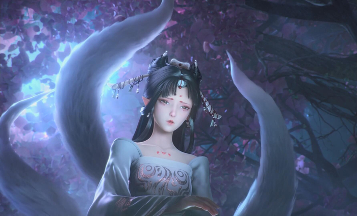 《诛仙》动画剧照，画面颇具中国风