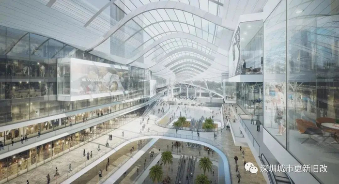 ▲西丽高铁枢纽效果图