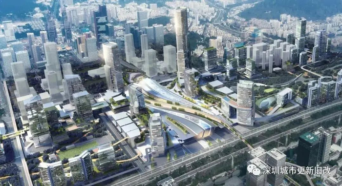 ▲西丽高铁枢纽效果图