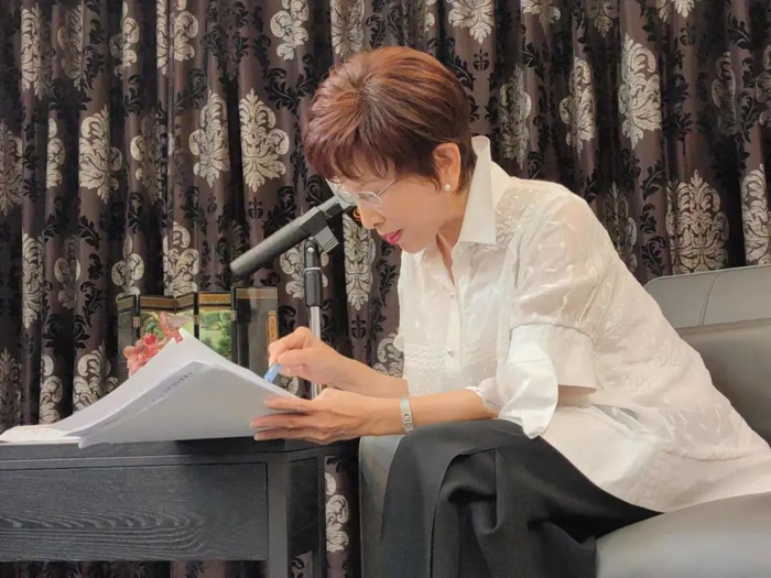 　洪秀柱就两岸话题，接受了观察者网专访（作者供图）